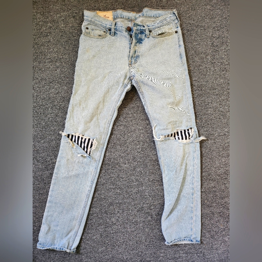 Hollister Distressed & Patched Jeans